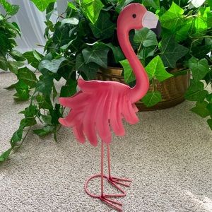 Metal Flamingo Decor